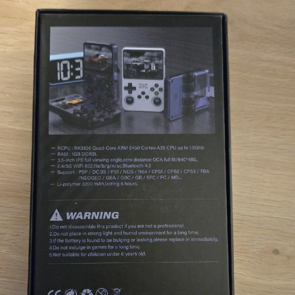 Retro Handheld Gaming Console - Transparent Orange